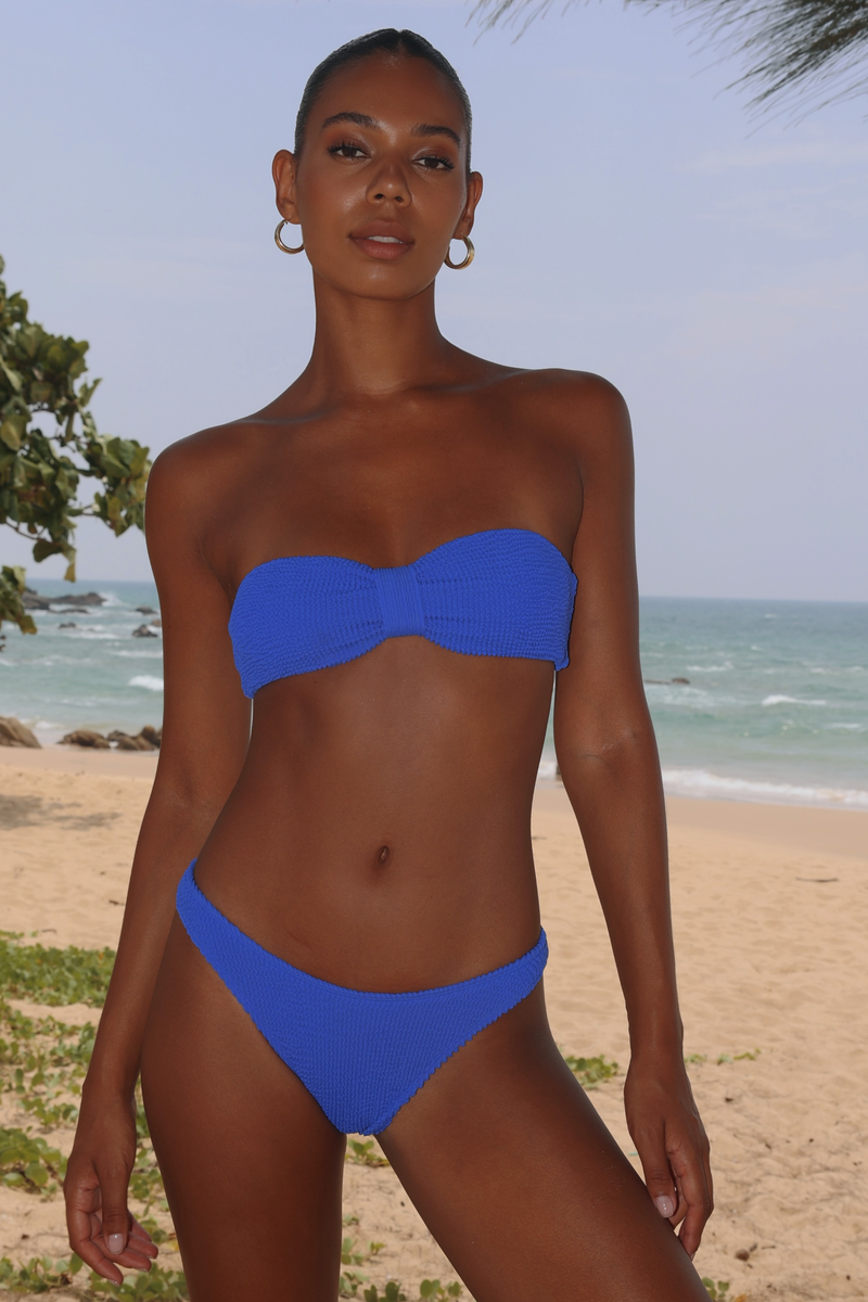 'Azure' Scrunch Bandeau Bikini Top