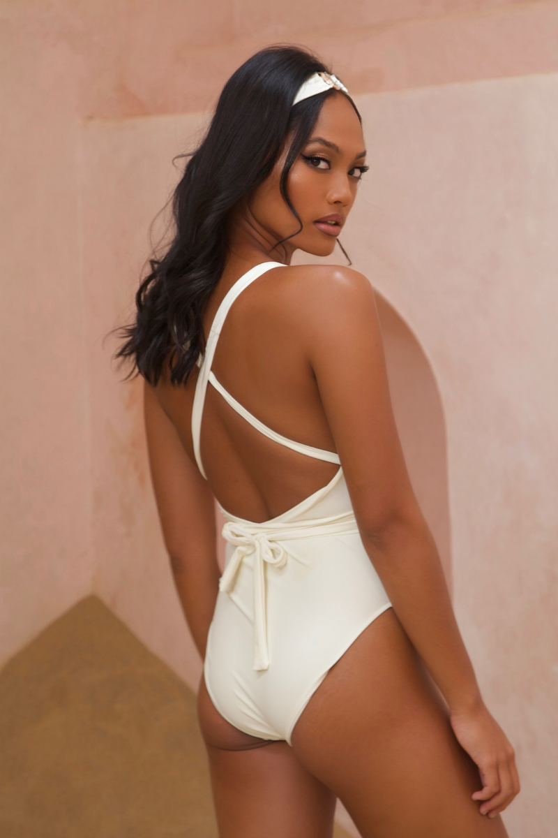 Amour 'Coconut' Crystal Multiway Swimsuit
